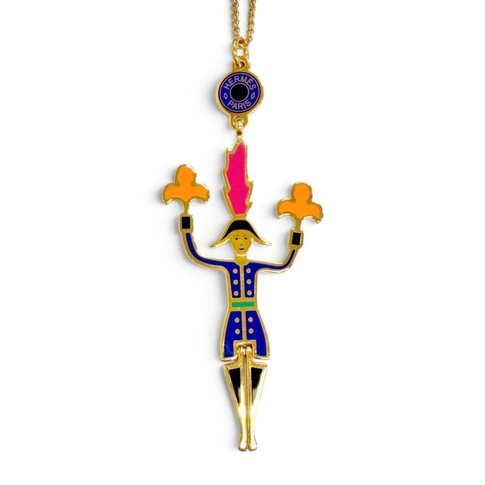 HERMES Black Necklace
